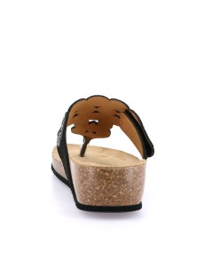 Grunland Ciabatta Bio Infradito Velcro Pietre Nero