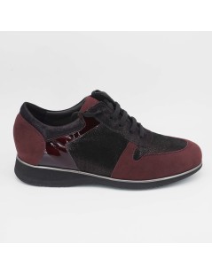 F.lli Tomasi Sneakers Comfort Plantare Nabuk Acqua Bordeaux