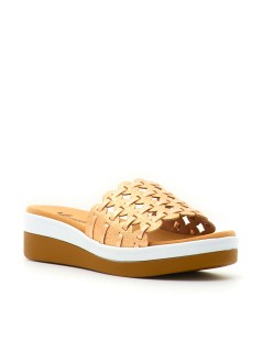 Susimoda Ciabatta Zeppa Media Traforata Intrecciata Rame