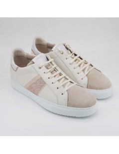 Grunland Sneakers Urban Cassetta Basso con Inserti Panna