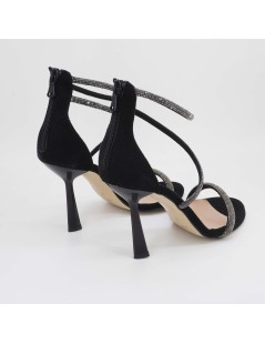 Andrea Pinto Sandali Braccialetto Caviglia Trasversale Strass Nero