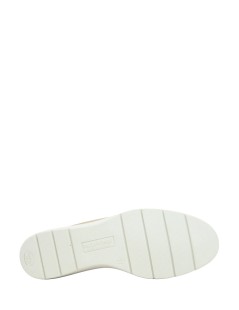 Valleverde Mocassino Zeppa Vaschetta Morsetto Strass Ecru