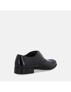 Franco Fedele Stringata Oxford Inglesina Cerimonia Saffiano Fondo Cuoio Nero