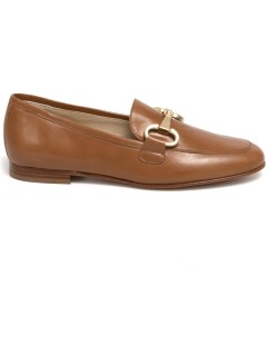 Luca Grossi Mocassino Pelle Accessorio Metallo Brandy