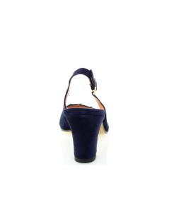 Soffice Sogno Chanel Morsetto Strass Tacco Medio Blu