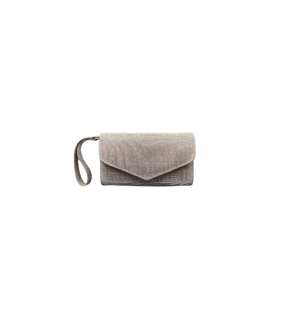 Soffice Sogno Pochette Glitter Patta Calamita Bracciale Catena Platino