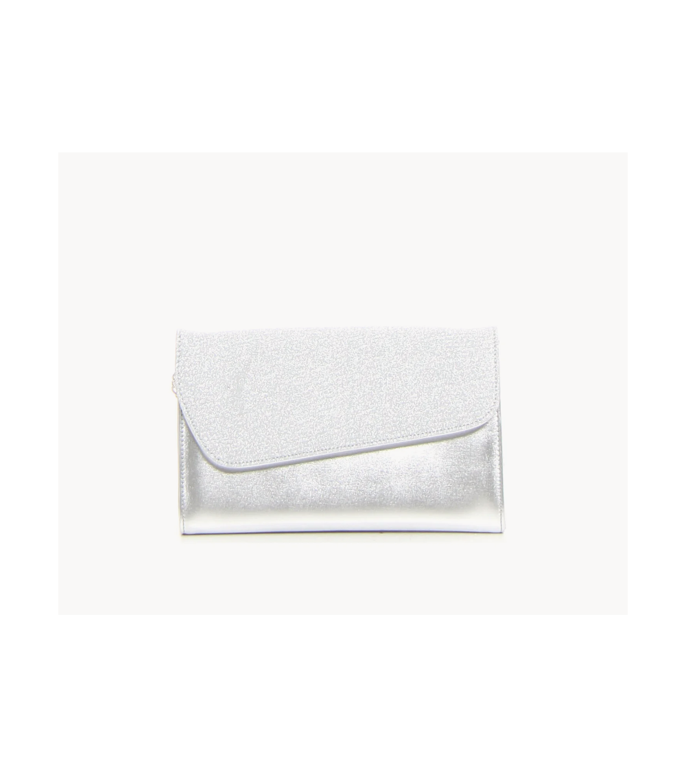Valleverde Pochette Elegante Patta Trasversale Argento