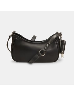 Cult Borsa con Borchie e Catene Nero