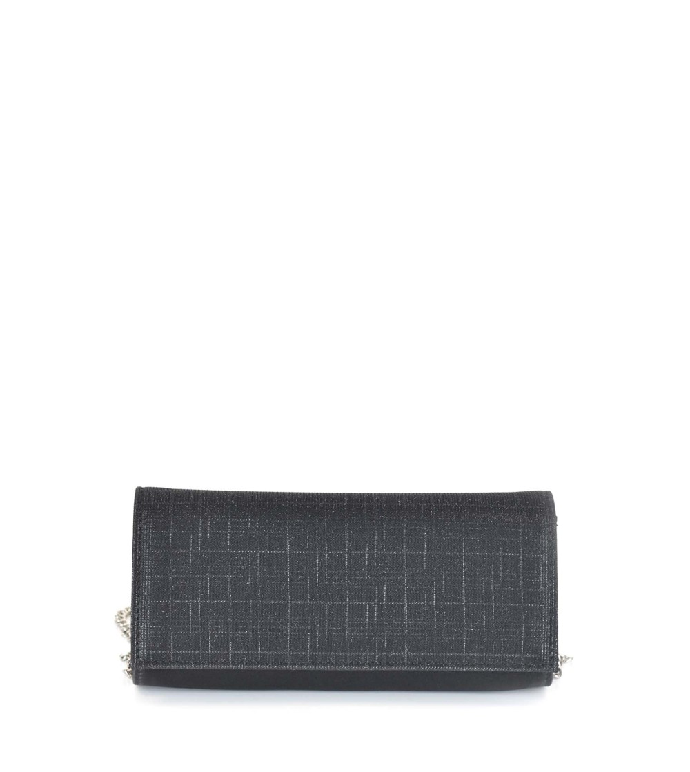 Cinzia Soft Pochette Glitter Nero