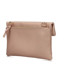 Cinzia Soft Pochette Tracolla Spilla Dorata Cipria
