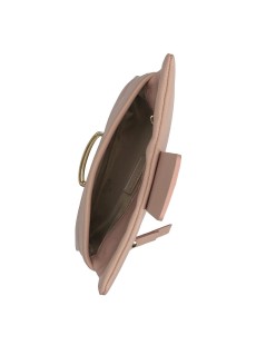 Cinzia Soft Pochette Tracolla Spilla Dorata Cipria