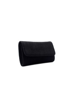 Confort Pochette Patta Notturno Chiusura Calamita Tracolla Catena Nero