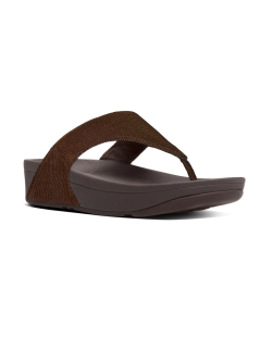 Fit Flop Ciabatta Glitterata Infradito Zeppa Bronzo