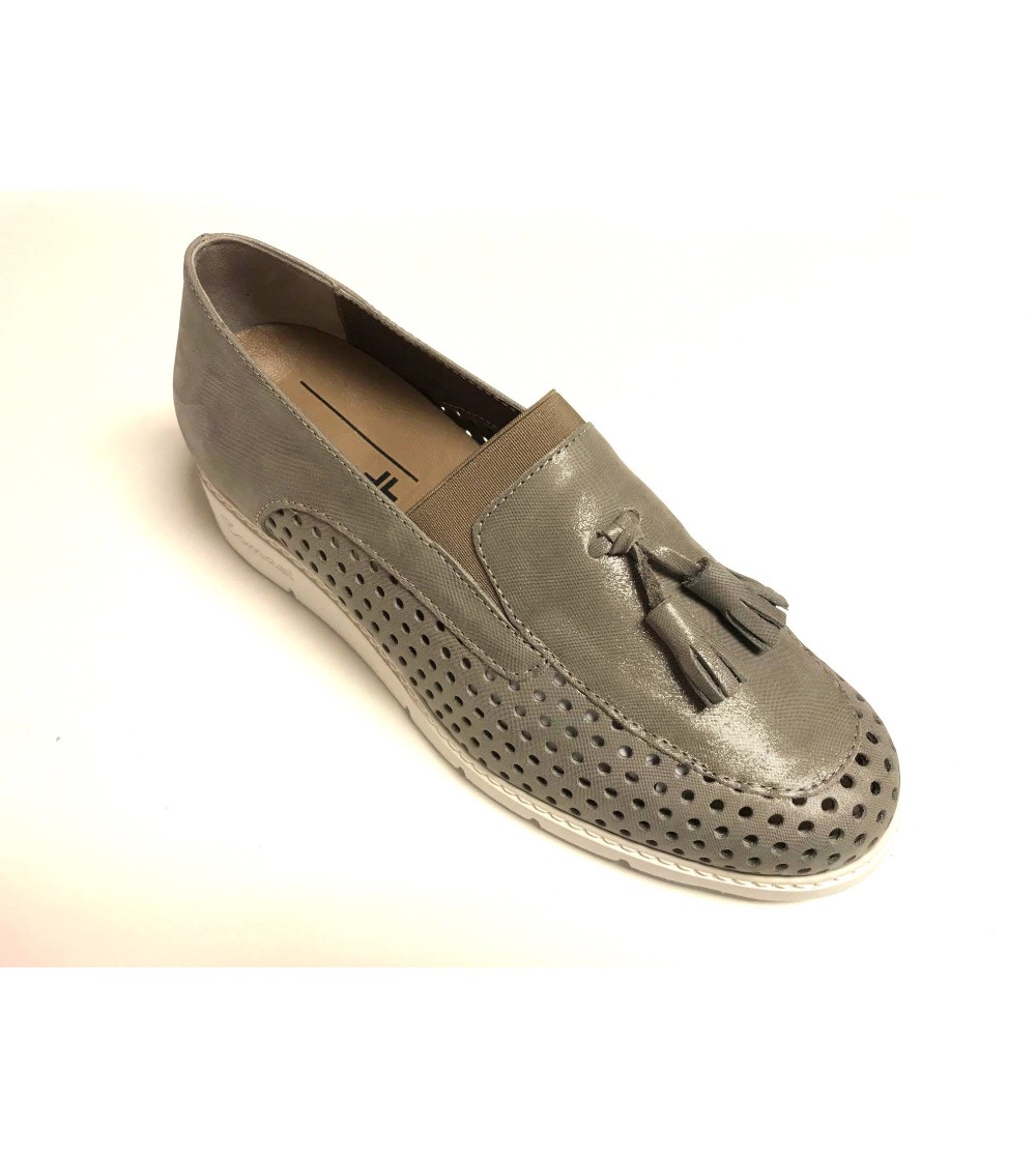 F.lli Tomasi Slipon Mocassino con Elastico Plantare Estraibile Tortora