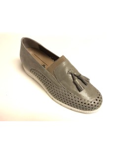 F.lli Tomasi Slipon Mocassino con Elastico Plantare Estraibile Tortora