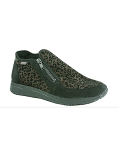 Loren Slipon Tessuto con Elastico e Zip Plantare Estraibile Nero