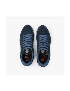 Sun68 Sneakers Camoscio Fondo Medio Plantare Estraibile Blu