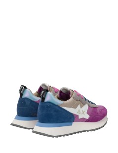 Sun68 Sneakers Tessuto Camoscio Plantare Estraibile Multicolor
