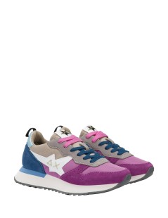 Sun68 Sneakers Tessuto Camoscio Plantare Estraibile Multicolor