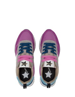 Sun68 Sneakers Tessuto Camoscio Plantare Estraibile Multicolor