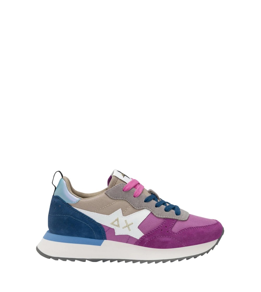 Sun68 Sneakers Tessuto Camoscio Plantare Estraibile Multicolor