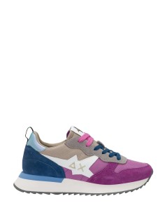 Sun68 Sneakers Tessuto Camoscio Plantare Estraibile Multicolor