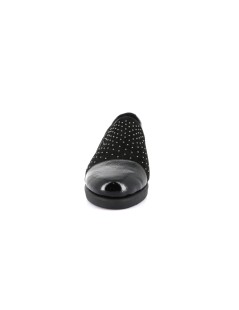 Grunland Mocassino Comfort con Elastico Zeppa Media Punta Naplak Nero