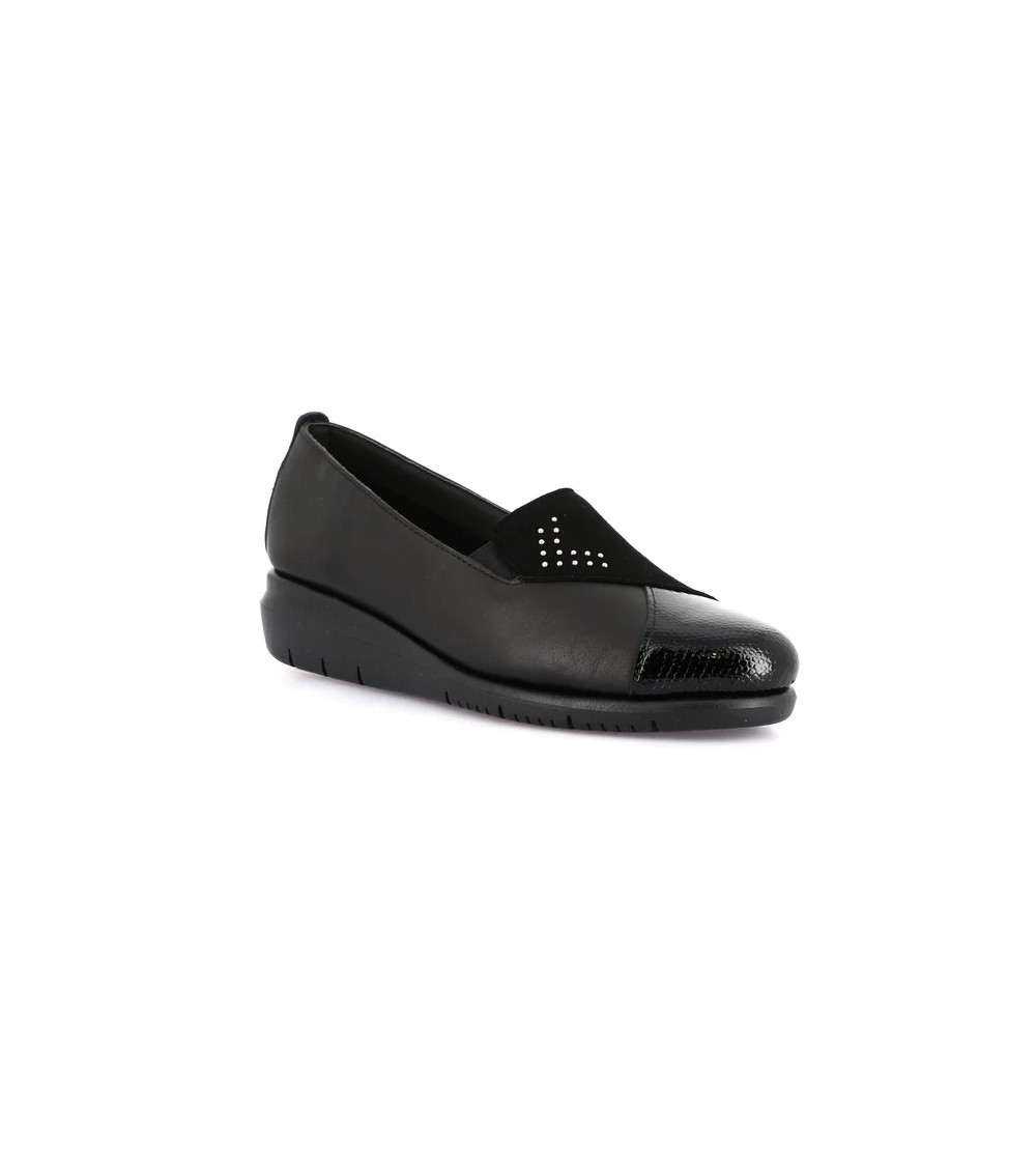 Grunland Slipon Mocassino Comfort Extra Flessibile Nappa Nero