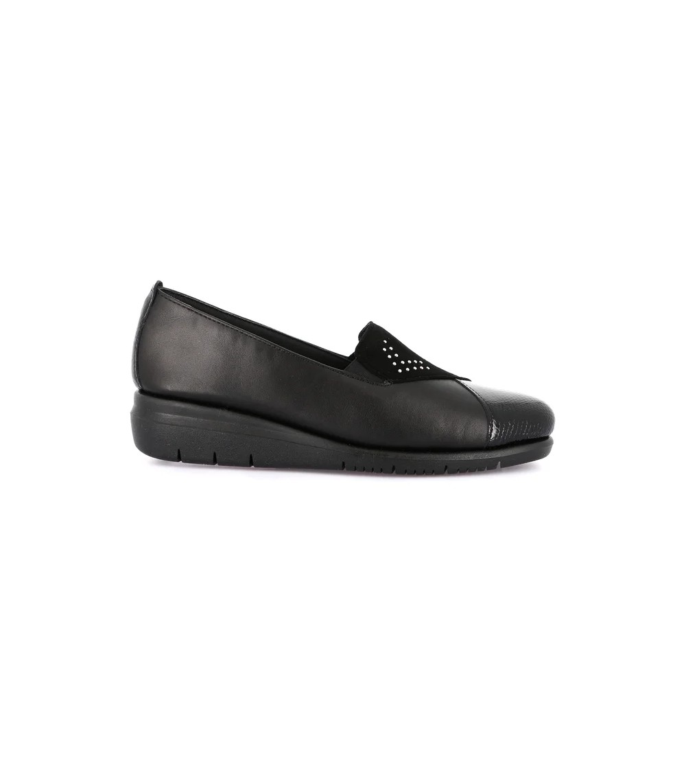 Grunland Slipon Mocassino Comfort Extra Flessibile Nappa Nero