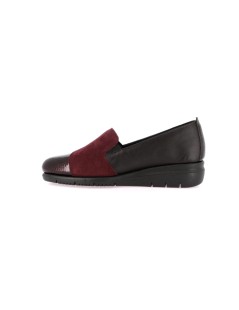 Grunland Slipon Mocassino Comfort Extra Flessibile Nappa Bordeaux