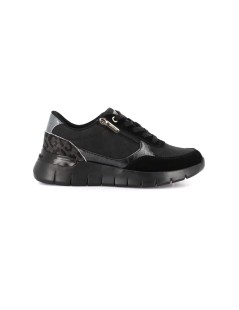 Grunland Sneakers Zeppa Lacci Zip Plantare Estraibile Nero