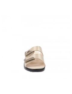 Valleverde Ciabatta Sottopelle Doppio Velcro Platino
