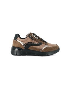 Grunland Sneakers Zeppa Lacci Zip Plantare Estraibile Cuoio