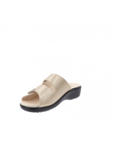 Valleverde Ciabatta Sottopelle Doppio Velcro Platino