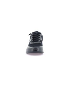 Grunland Sneakers Zeppa Lacci Elastici Plantare Estraibile Blu
