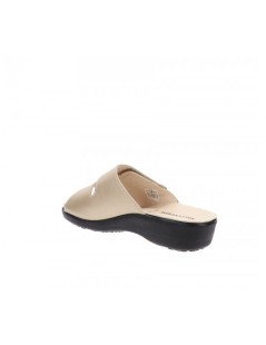 Valleverde Ciabatta Sottopelle Doppio Velcro Platino