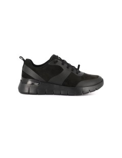 Grunland Sneakers Zeppa Lacci Elastici Plantare Estraibile Nero