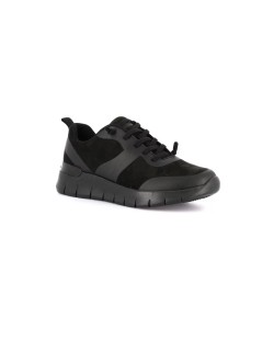 Grunland Sneakers Zeppa Lacci Elastici Plantare Estraibile Nero