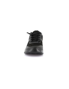 Grunland Sneakers Zeppa Lacci Elastici Plantare Estraibile Nero