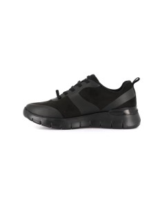 Grunland Sneakers Zeppa Lacci Elastici Plantare Estraibile Nero