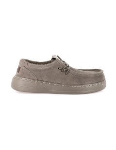 Grunland Slipon Dude Lacci Elastici Plantare Estraibile Grigio