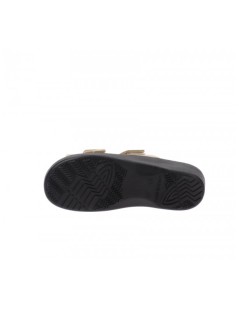Valleverde Ciabatta Sottopelle Doppio Velcro Platino