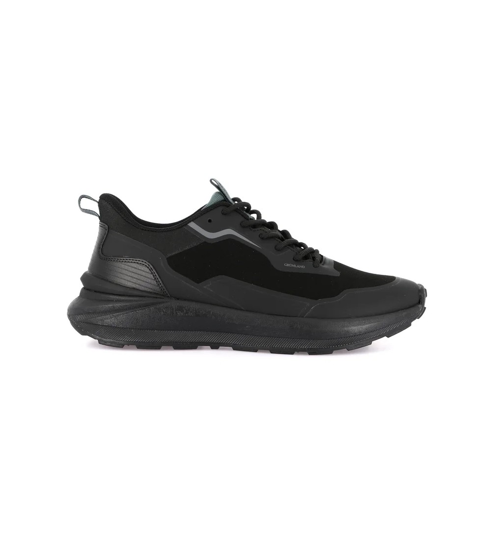 Grunland Sneakers Free Slip Lacci Elastici Plantare Estraibile Nero