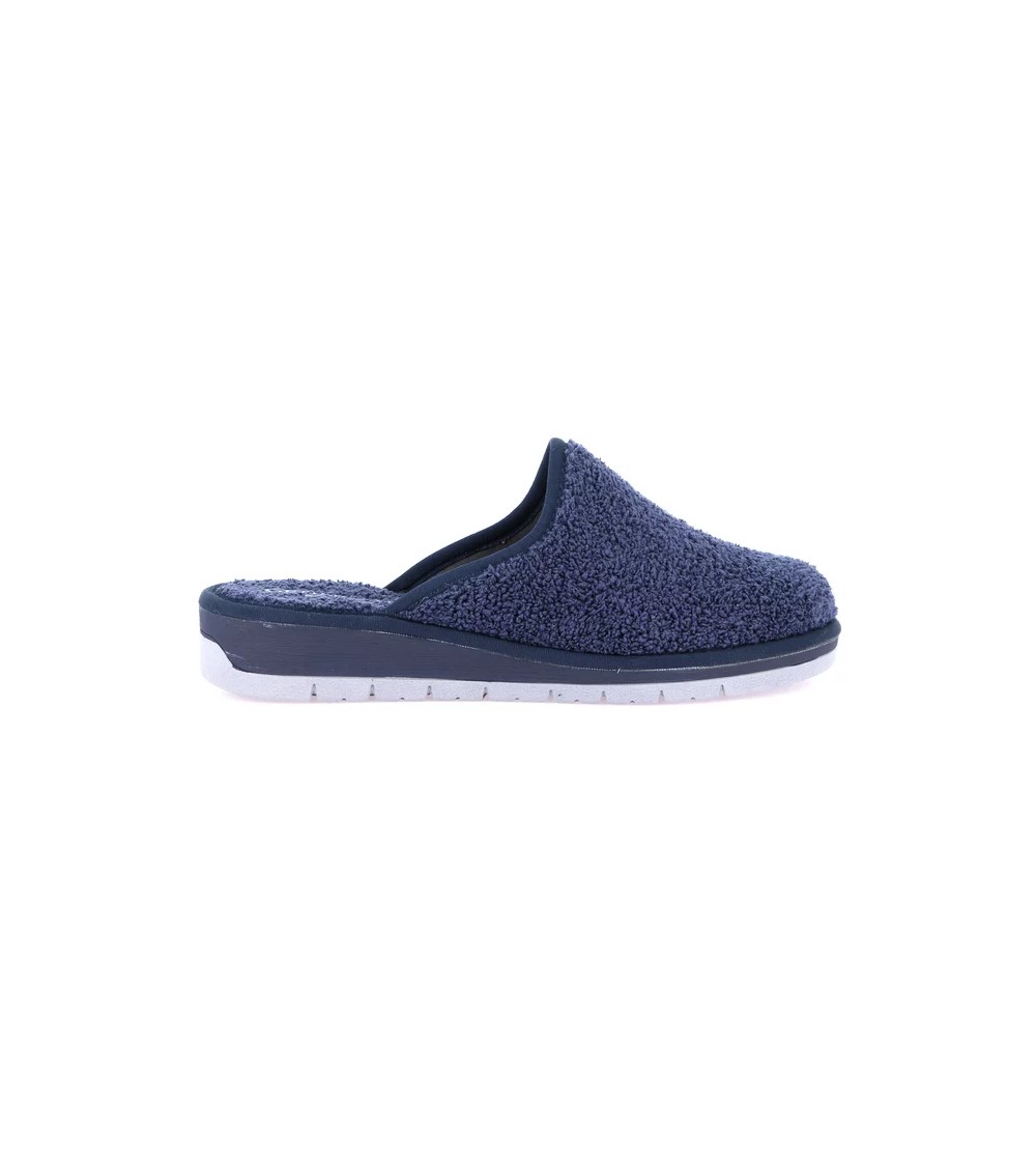 Grunland Ciabatte Zeppa in Spugna Morbida Blu