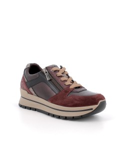 IGI &Co Sneakers Lacci e Zip Plantare Estraibile Bordeaux