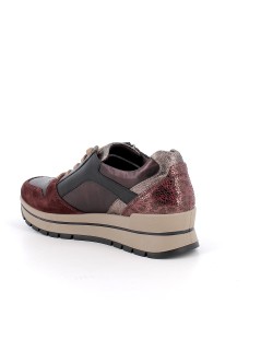 IGI &Co Sneakers Lacci e Zip Plantare Estraibile Bordeaux
