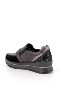 IGI &Co Slipon Mocassino Zeppa Elastico Accessorio Catena Nero