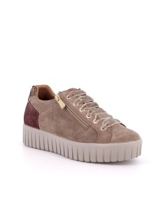 IGI &Co Sneakers Zip Lacci Alcantara Plantare Estraibile Tortora