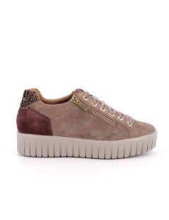 IGI &Co Sneakers Zip Lacci Alcantara Plantare Estraibile Tortora