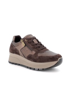 IGI &Co Sneakers Lacci Zip Plantare Estraibile Testa di Moro